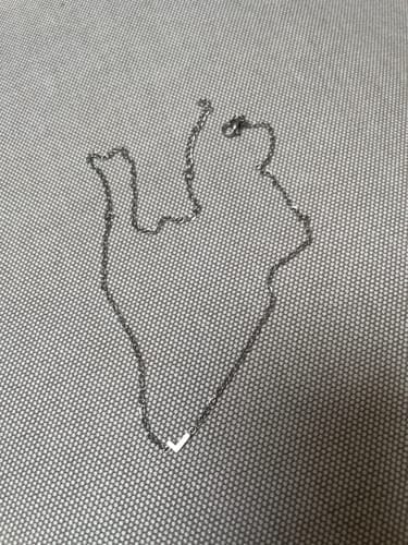 Customer photo review of Personalisierte Halskette mit seitlichem Initial