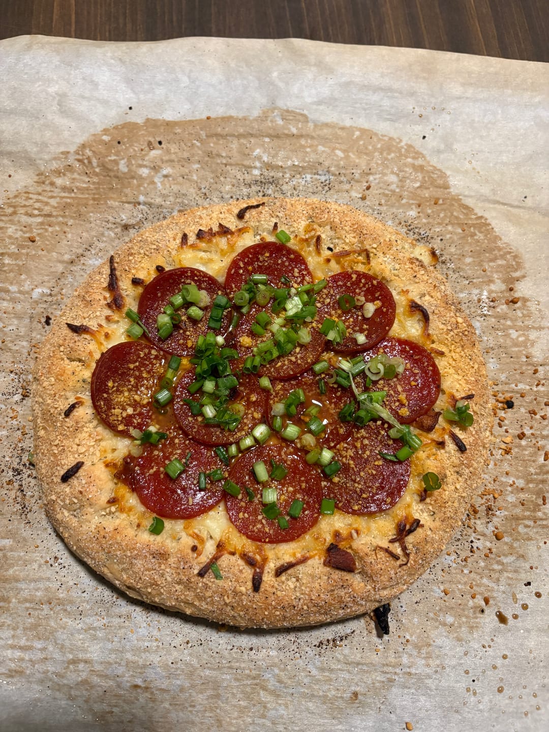 Customer photo review of gfJules Gluten Free Pizza Crust Mix