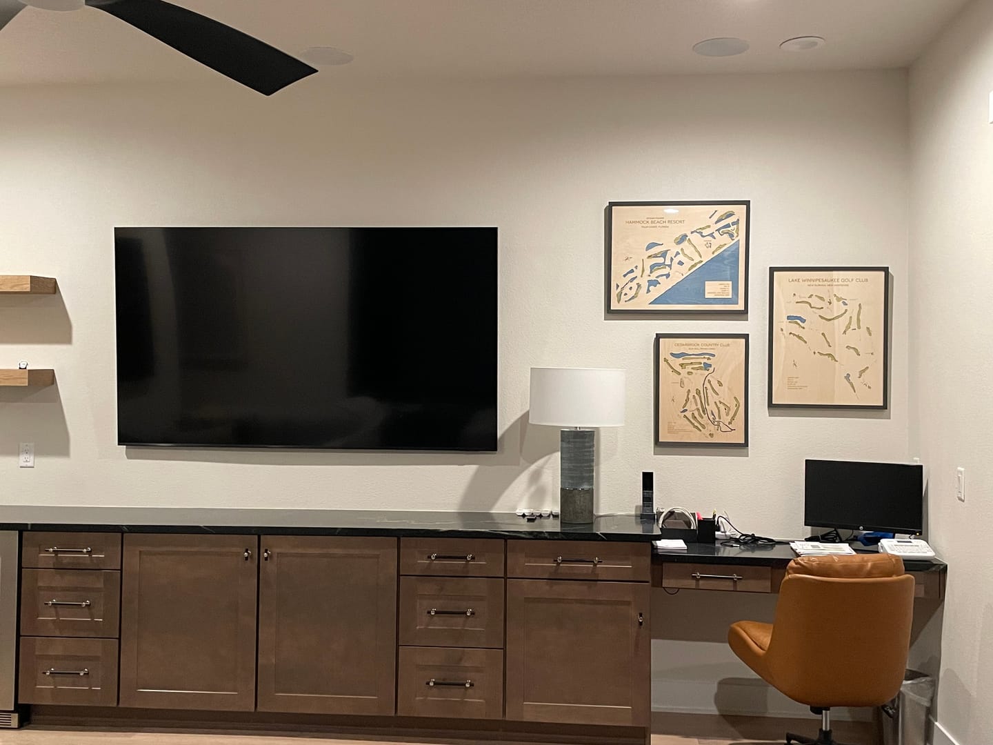 Customer photo review of Custom 3D Wood Golf Course Map