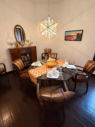 Customer photo review of Subtle F*ck Trump Fall Pumpkin Table Runner