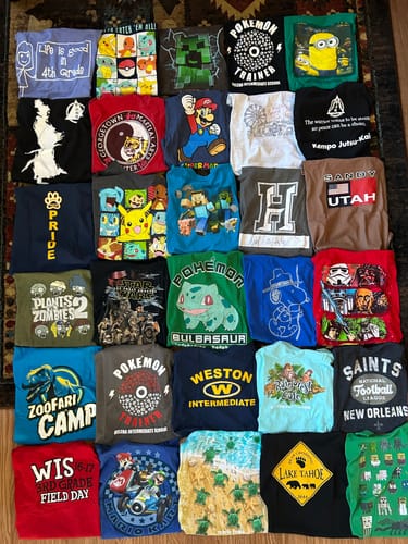 Customer photo review of Classic T-Shirt Blanket