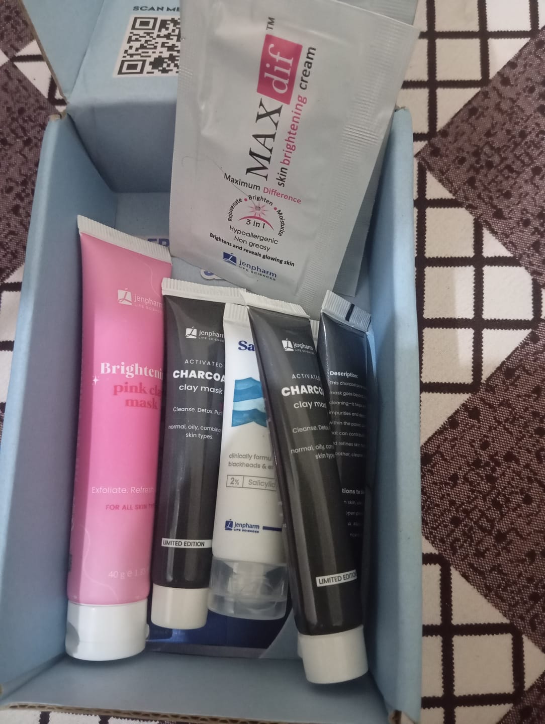 Customer photo review of Brightening Pink Clay Mask