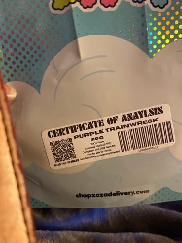 Customer photo review of Purple Trainwreck Indoor - 28 Grams - Sativa