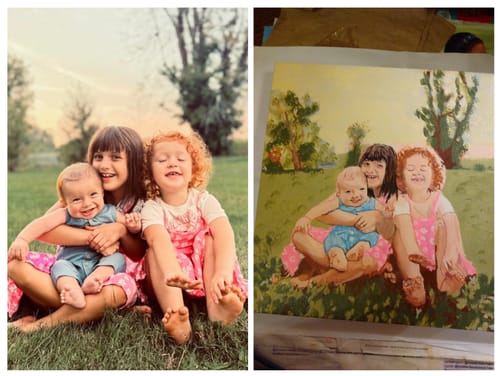 Customer photo review of Custom Paint by Numbers (Small Sizes)