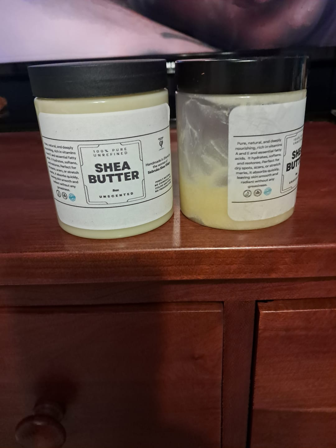 Customer photo review of Shea Butter- 100% Pure and Unrefined Ghanaian 8oz