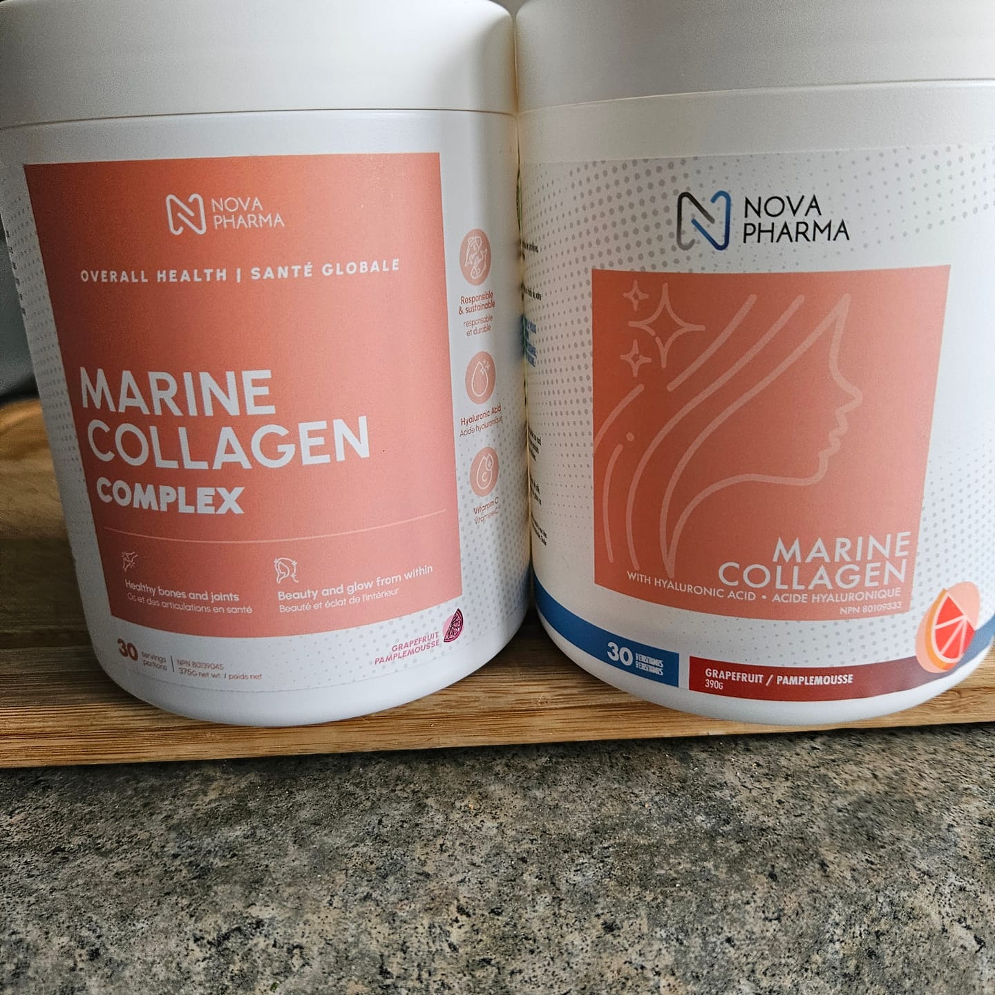 Customer photo review of Marine Collagen Complex With Hyaluronic Acid, Vitamin C and Biotin - 30 servings