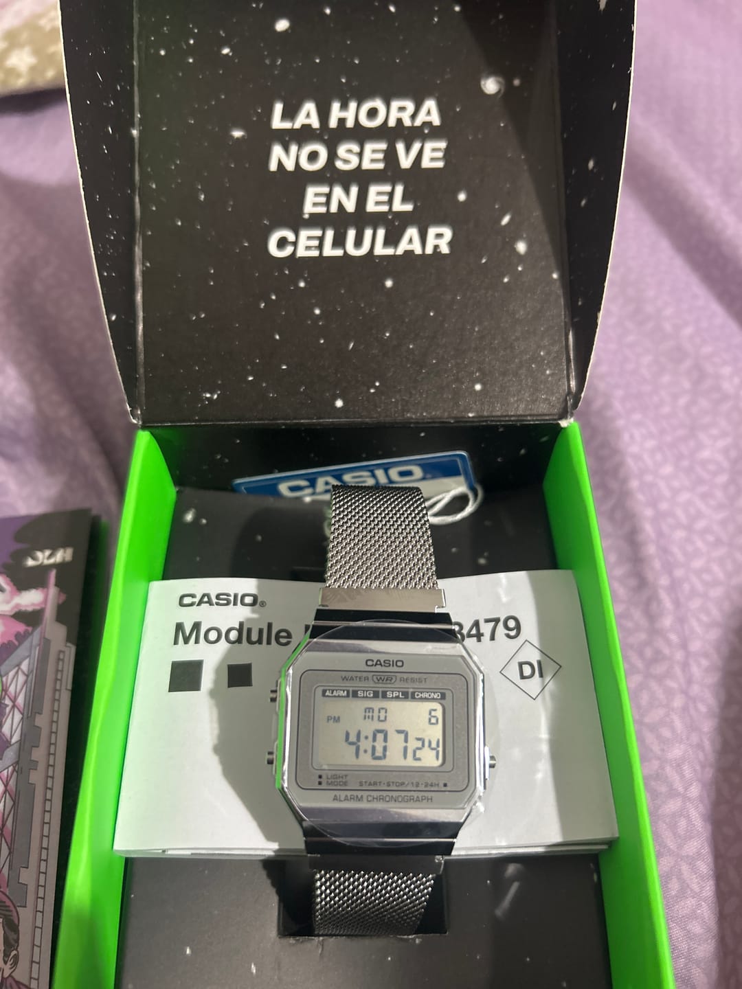 Customer photo review of Reloj Casio Vintage A700WM-7ADF Plateado Milanese Slim
