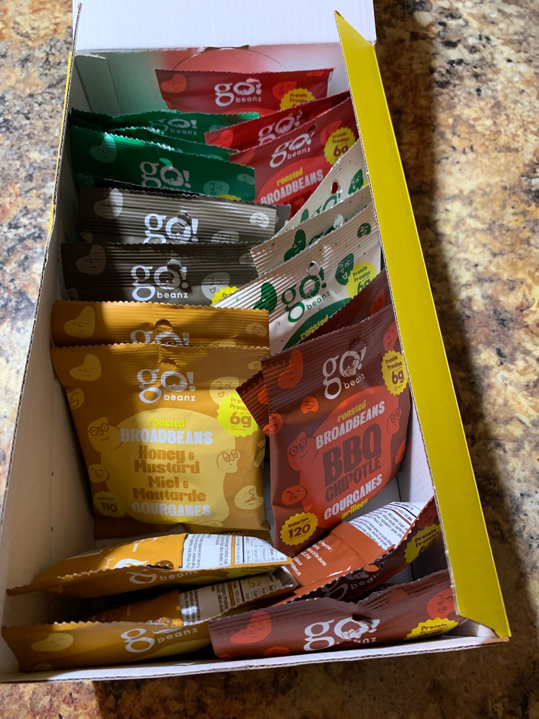 Customer photo review of Go Nutrition - Gourganes grillées - Boîte Mixte 28g (24x)