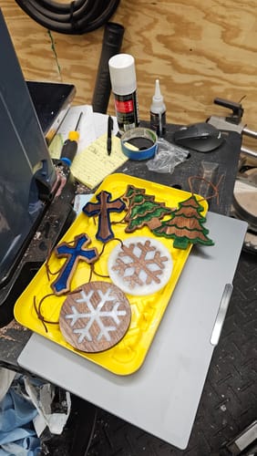 Customer photo review of October Kit- Epoxy Christmas Ornaments