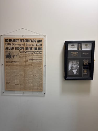 Customer photo review of D-Day Parachute Personal Museum