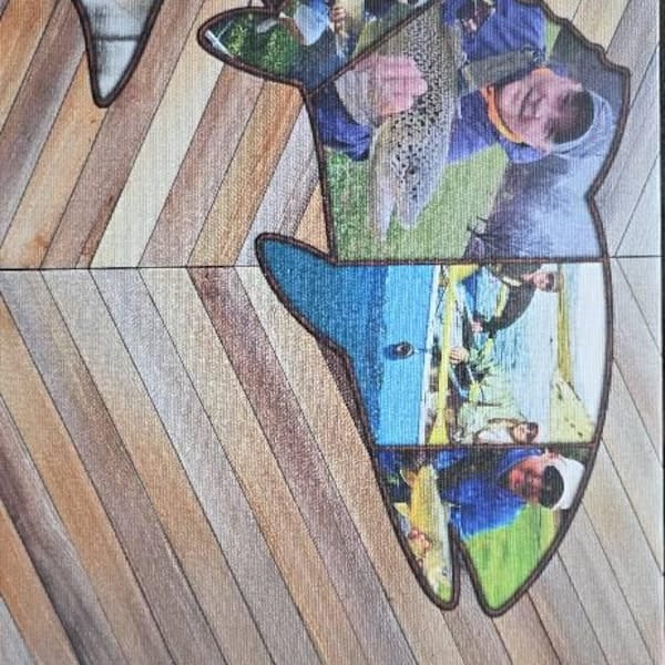Customer photo review of Fishing Memories Collage