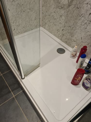 Customer photo review of 1300 x 800 Rectangle Stone Shower Tray