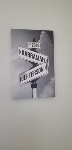 Customer photo review of COUPLES DATE OF LOVE by Cstm Canvas