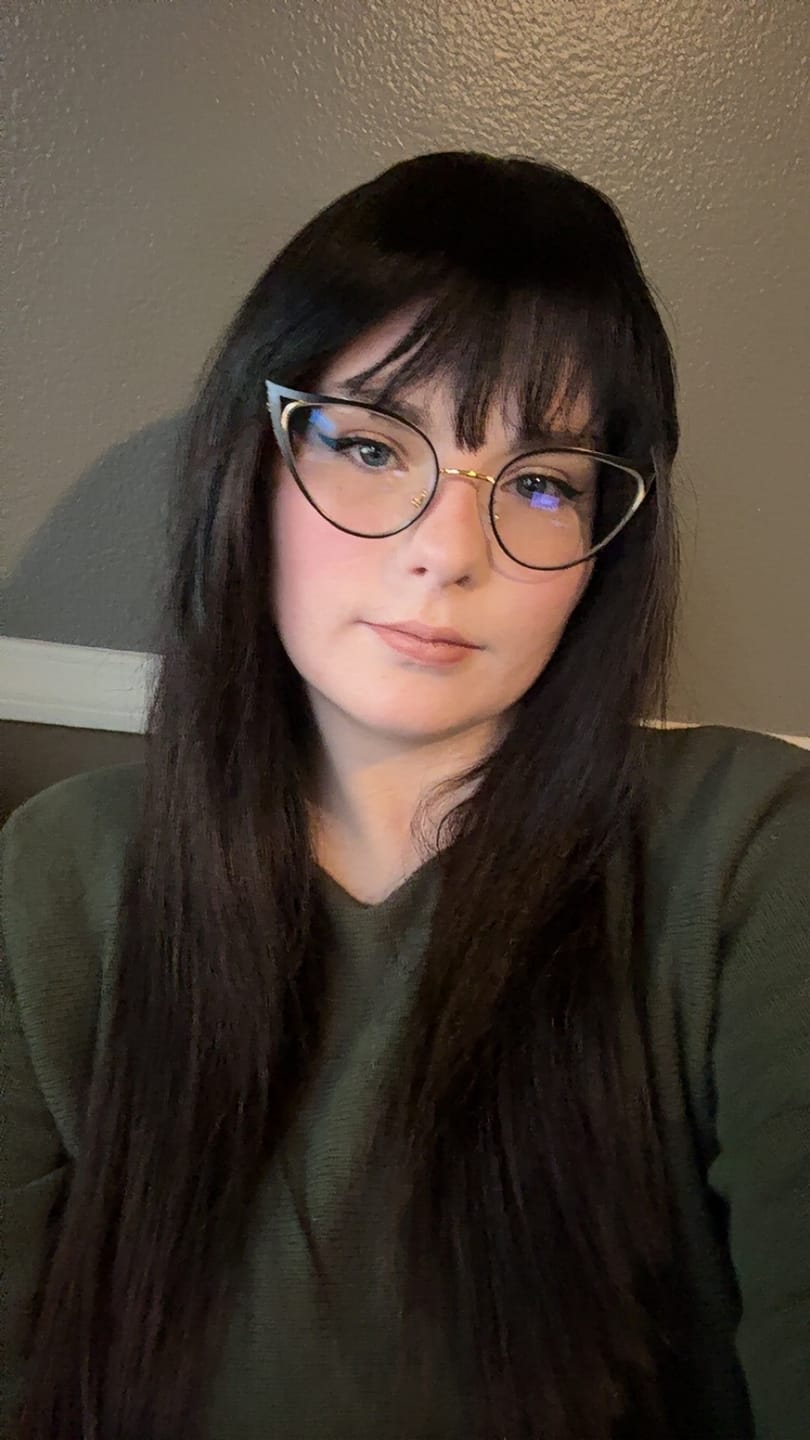 Customer photo review of Tansy Eyeglasses