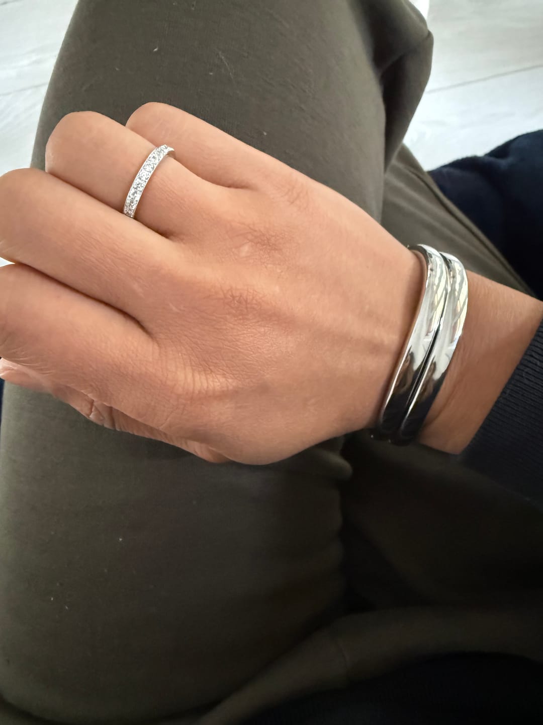 Customer photo review of Eternity Band Ring
