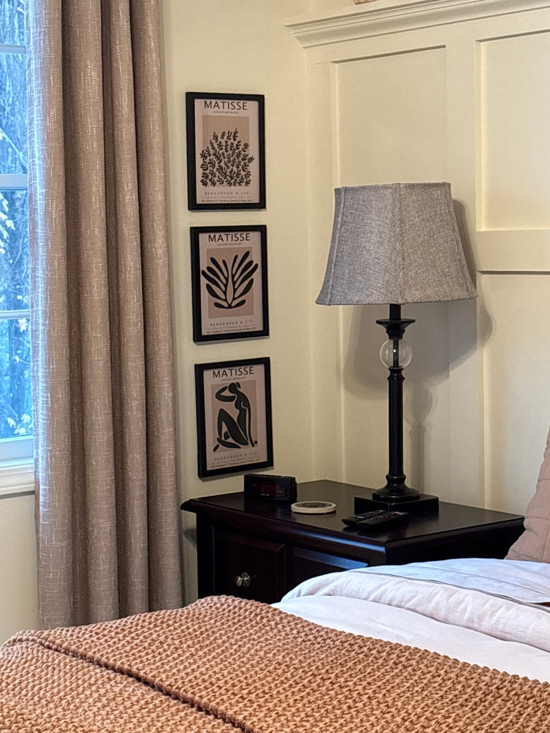 Customer photo review of Black and Beige Matisse Set of 3 Posters. Vintage Style