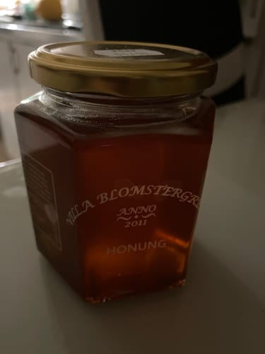 Customer photo review of 2 kg flytande honung + 250g honung med kakao för 579kr ink. fri frakt!