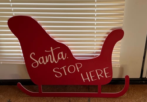 Customer photo review of ColorCore HDPE Plastic - Premium Multi-Layer Engravable Sheets