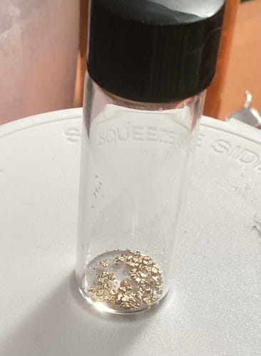 Customer photo review of Nugget Reserve 'MUSEUM SPECIMEN CHASE' - Gold Panning Paydirt Concentrate