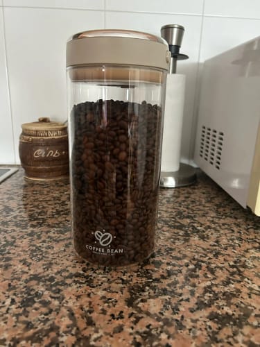 Customer photo review of Boîte de Conservation Sous Vide pour Café en Verre