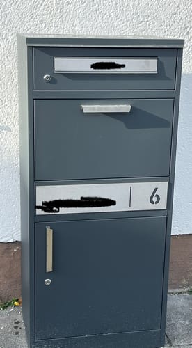 Customer photo review of Variante: mit Namensschild am Briefschlitz