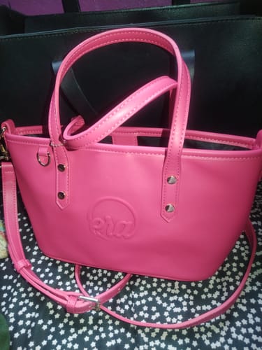 Customer photo review of The Era Pink Mini Tote Bag