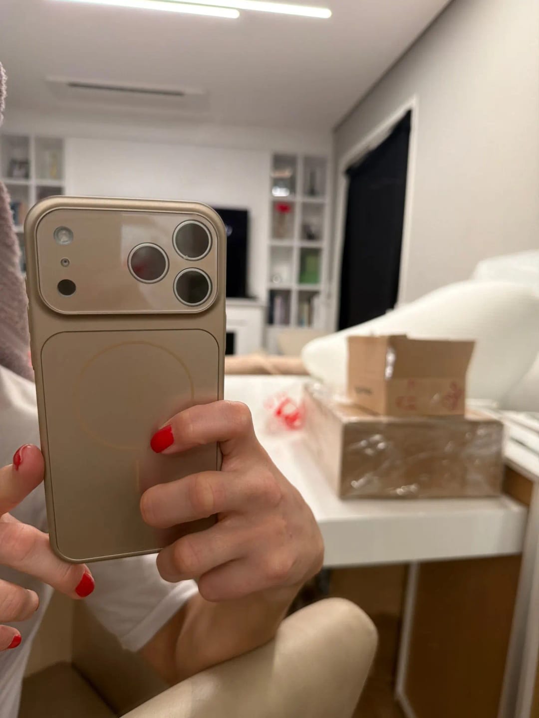 Customer photo review of Original Glass Nano Matte Case For iPhone 17 Air 16 15 14 13 Pro Max 17Pro Magnetic For Magsafe Wireless Charging Armor Funda