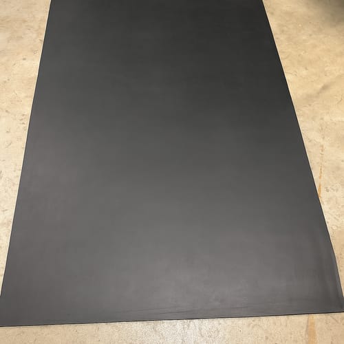 Customer photo review of Commercial Grade Rubber Sheet 1.5mm-25mm, 1.4m Wide Heavy Duty, Abrasion Resistant Custom Cut by Meter Natural Rubber for Industrial Use