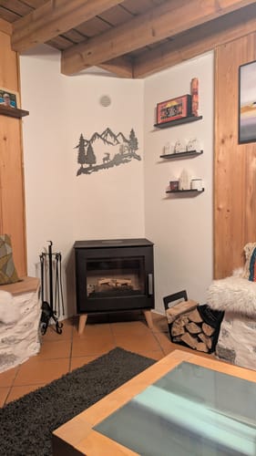 Customer photo review of Décoration Murale en Métal - Montagne et Cerf