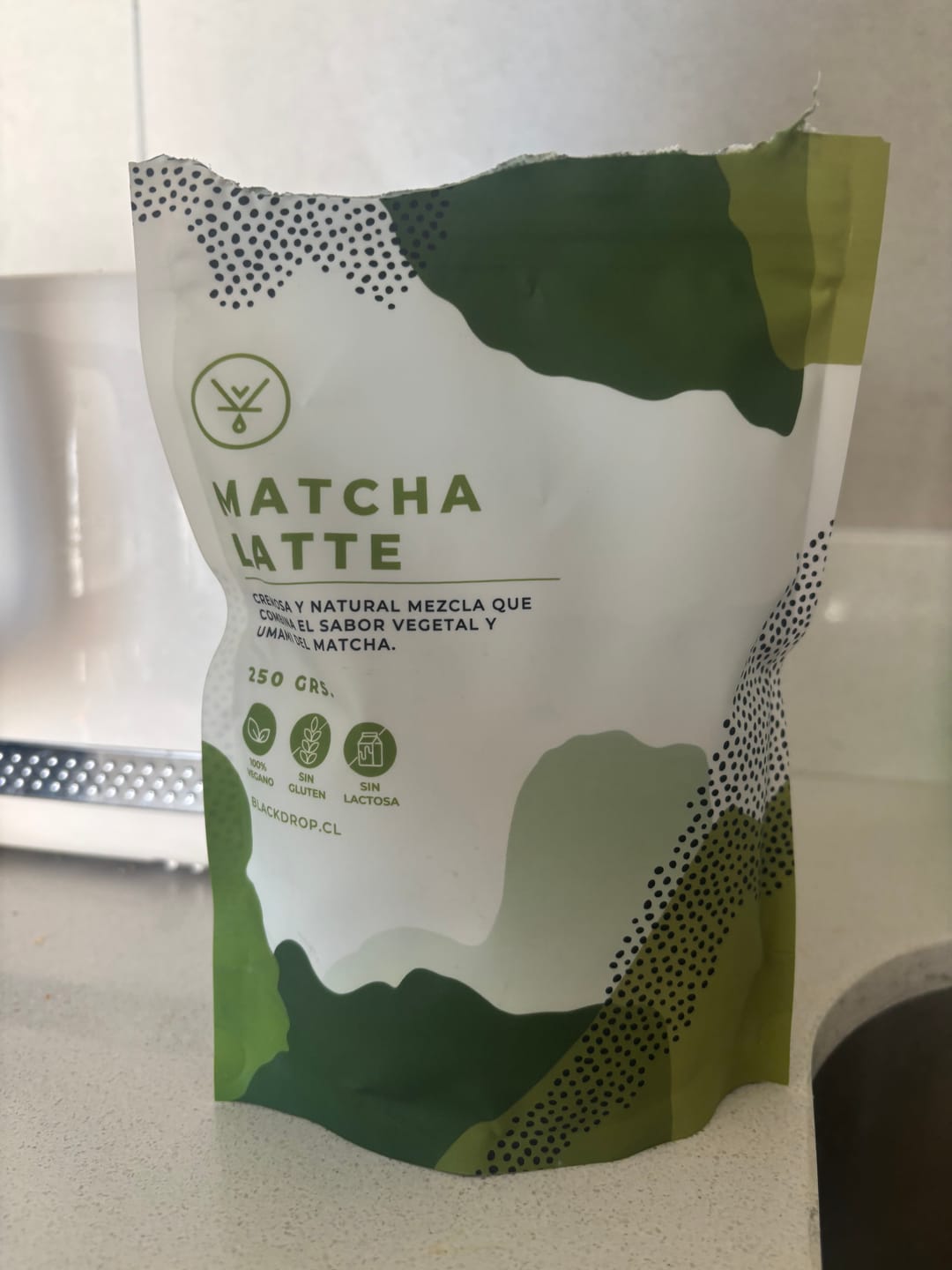 Customer photo review of Matcha Latte 250 Grs