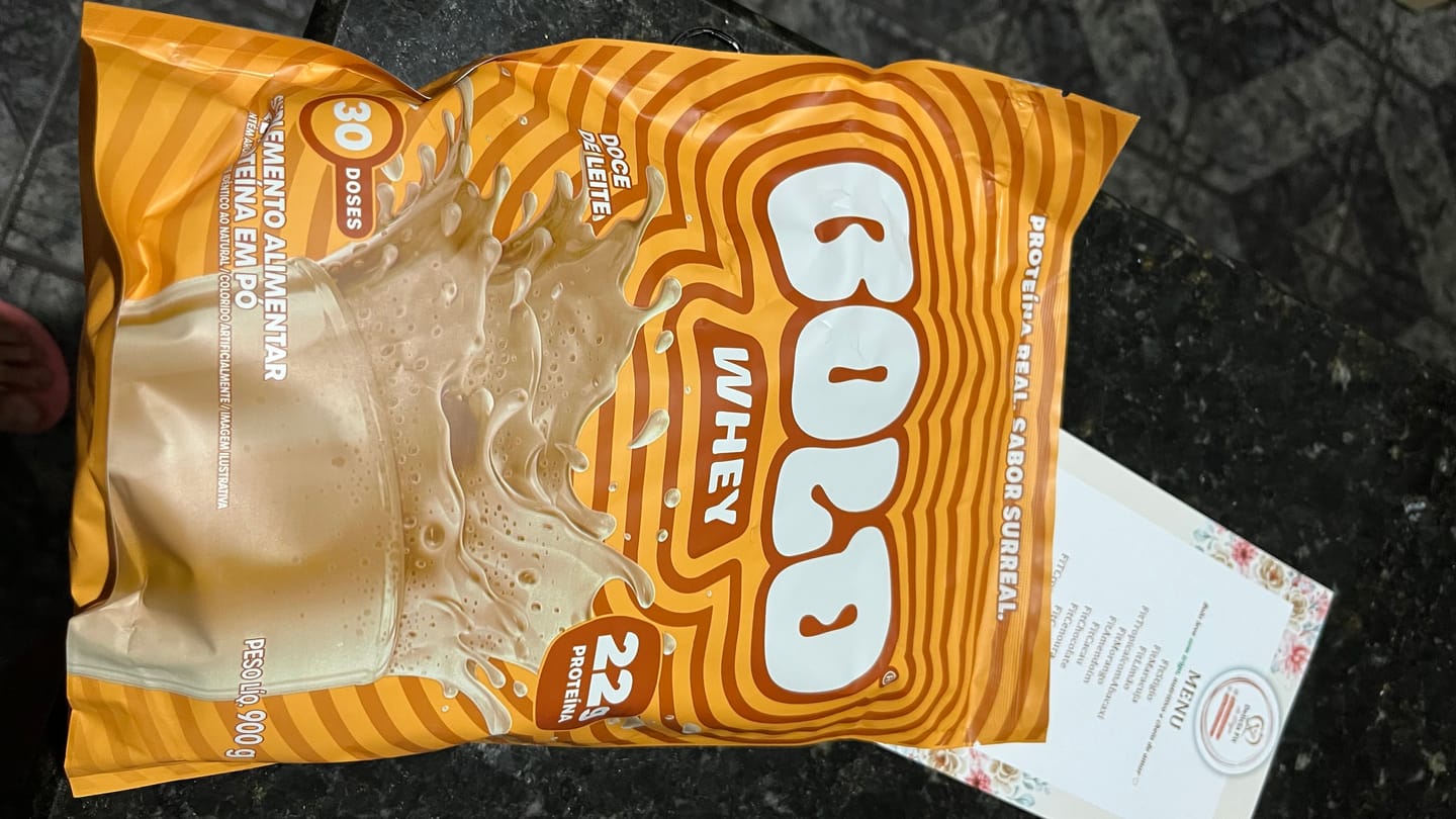 Customer photo review of BOLD WHEY DOCE DE LEITE (900g)