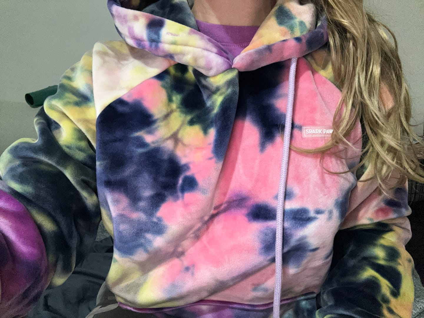 Customer photo review of Velvet Human Hoodie - Berry Lemonade