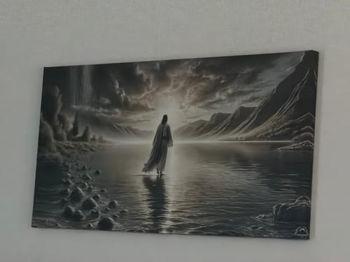 Customer photo review of Walking on Water - Faith Wall Art II