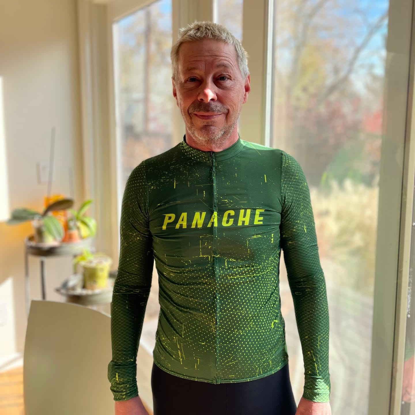 Customer photo review of Men's Speed Air LS Jersey - Dark Forest Grunge
