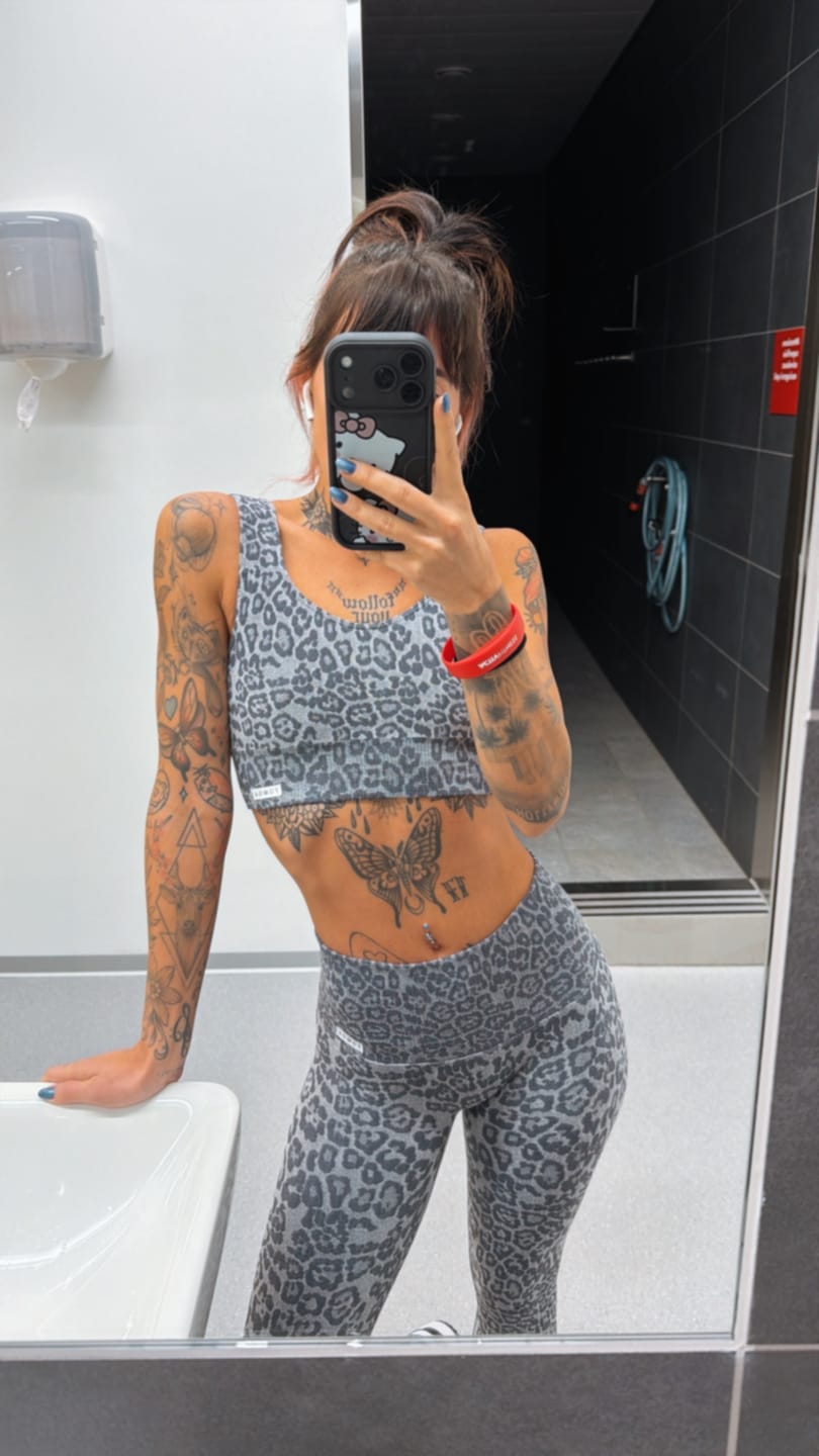 Customer photo review of Leggings Push Up Wild Essence BambùFIR Grigio Chiaro