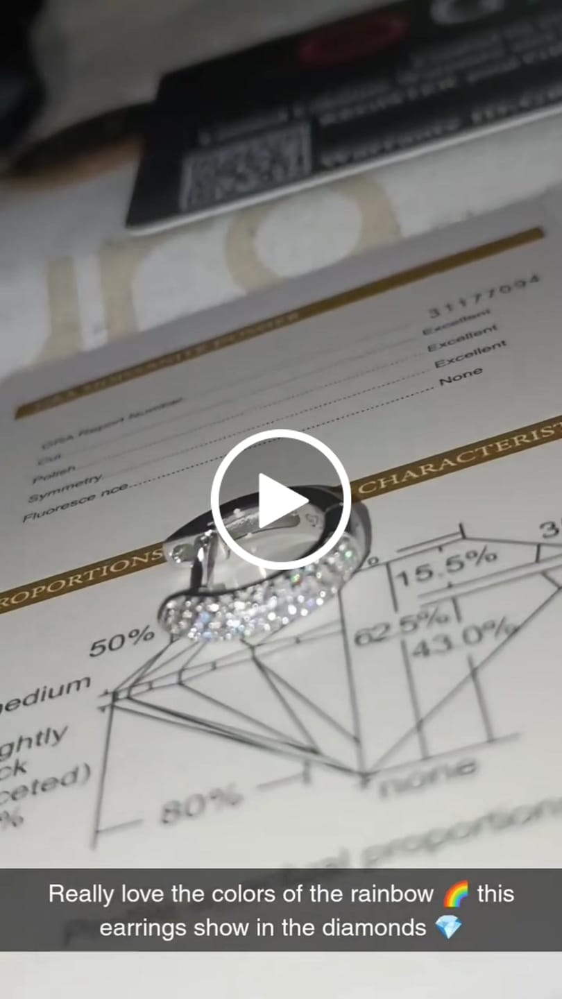 Customer video review of Moissanite Mini Hoop Earrings - 925 Silver - D Colour - VVS1