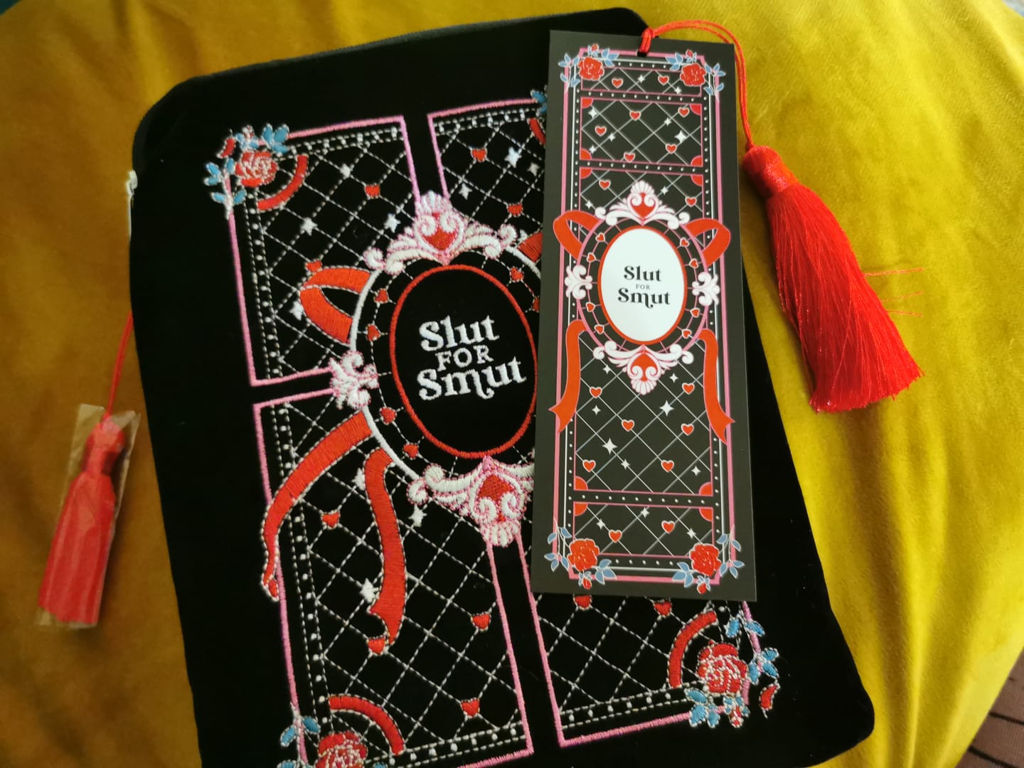Customer photo review of Slut for Smut Book Sleeve - Black