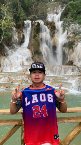 Customer photo review of Laos Heritage Custom Basketball Jersey