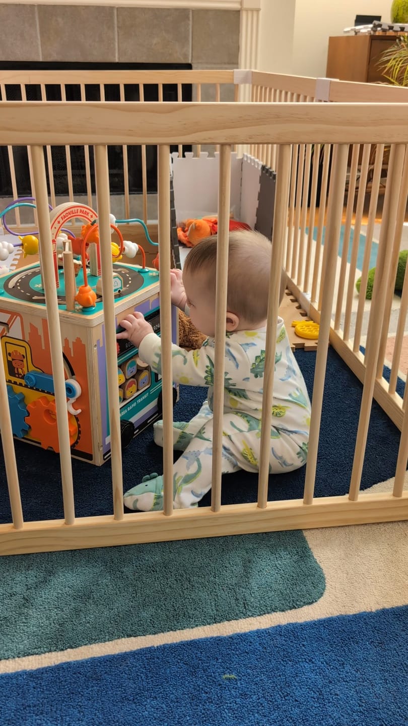 Customer photo review of HARPPA Grovi | Baby Gate Playpen & Fence for Babies and Toddlers