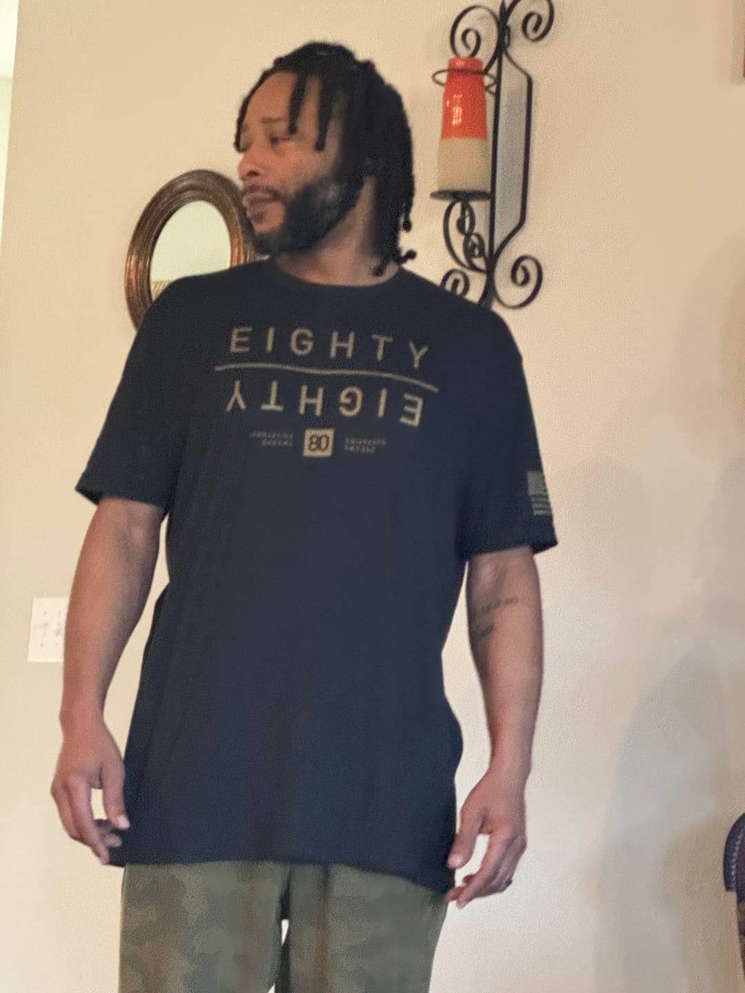 Customer photo review of 80Eighty® Golden MIrror Shirt