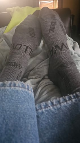 Customer photo review of Men's Alpaca Socks