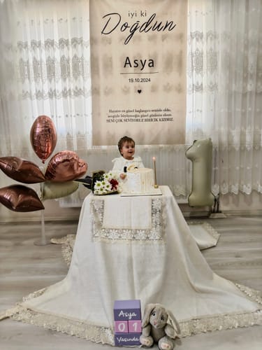Ayşe Ö. review of Kişiselleştirilebilir Doğum Günü Örtüsü (#1) image 1 out of 1