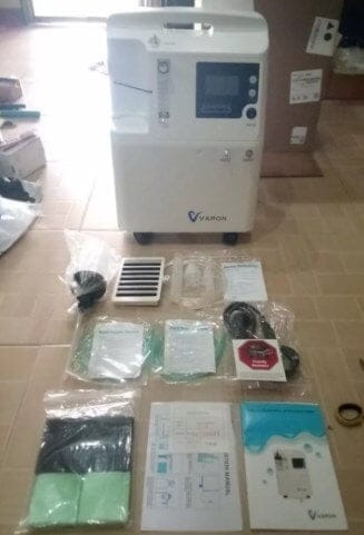 Customer photo review of VARON 5L Premium Home Oxygen Concentrator Serene 5