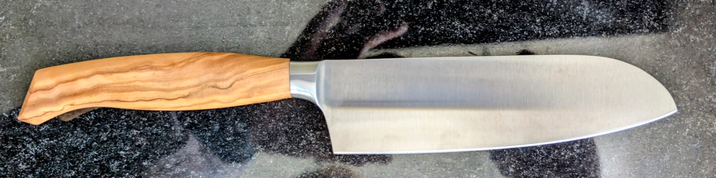 Customer photo review of Küchenscharf Santoku 16 cm (30 Jahre Schärfe-Garantie)