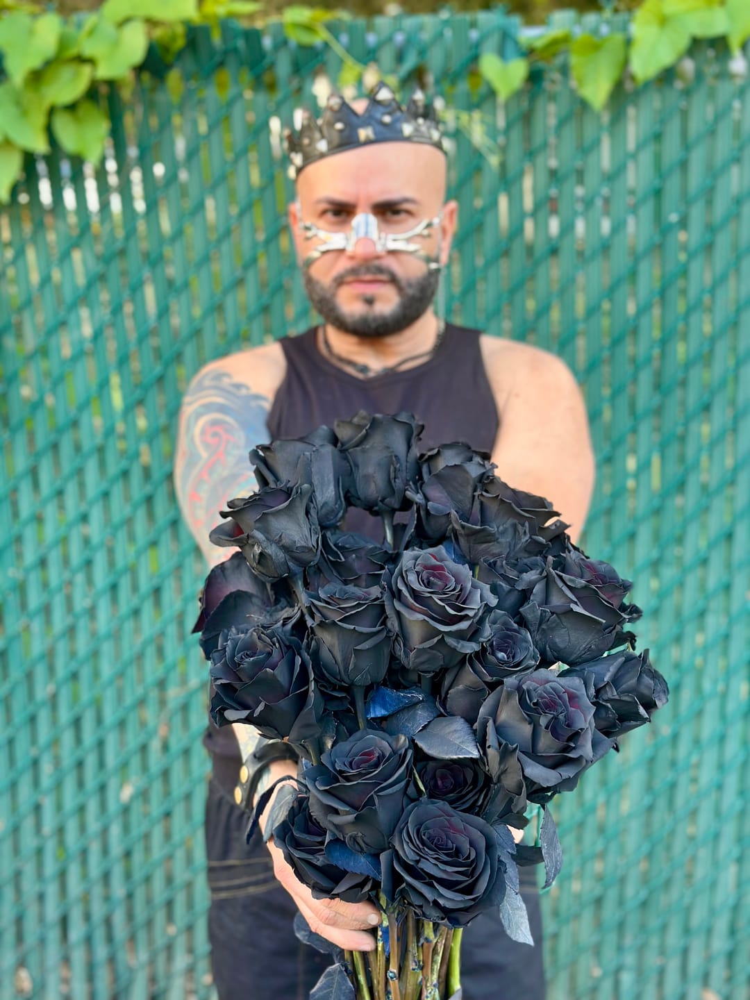 Customer photo review of Black Roses