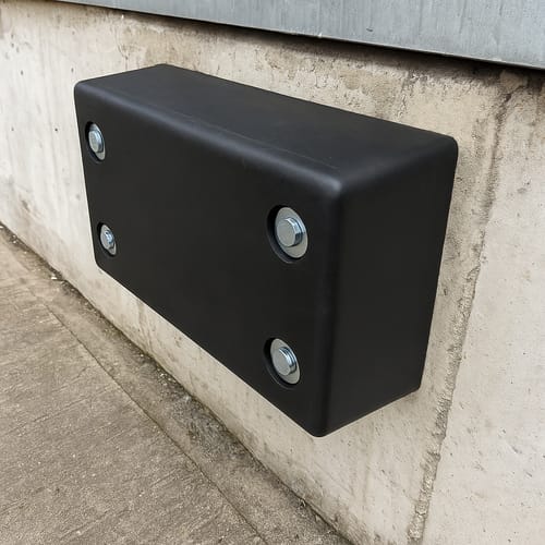 Customer photo review of Standard Rubber Dock Bumper 450x250x100mm Heavy-Duty Protection Includes Fixings Durable & Cost-Effective Ideal for HGVs