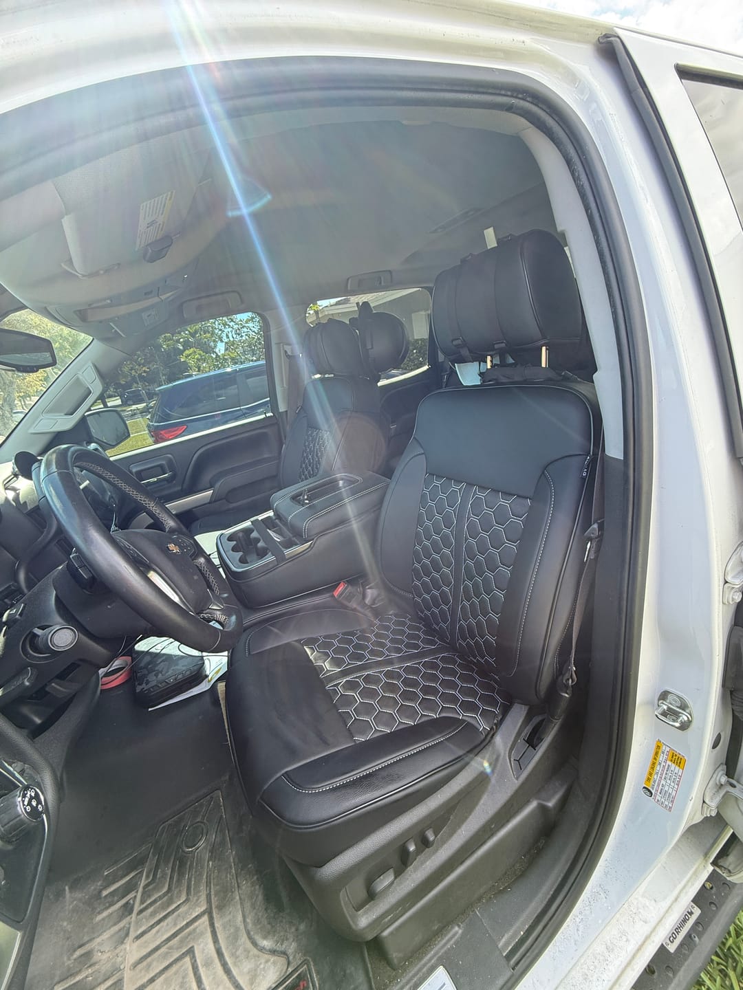 Customer photo review of 2014-18 Chevrolet Silverado Custom Leather Seat Covers