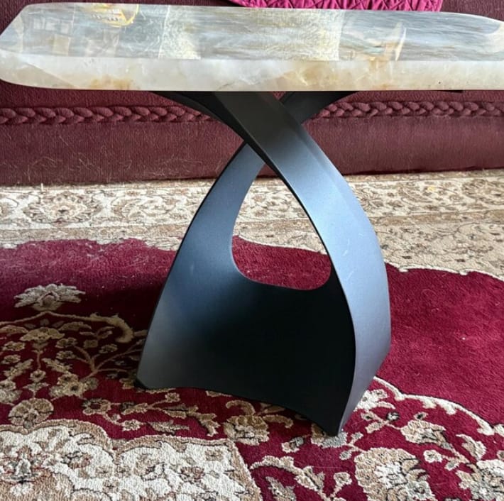 Customer photo review of Coffee Table Base 121 Tulipe 16.2" H Mid-Century Modern Style
