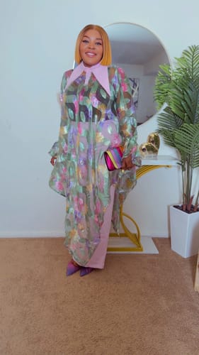 Lola review of Candy Chiffon Set | Pink image 1 out of 3