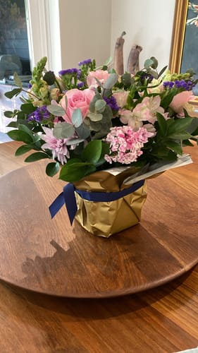 Customer photo review of Harmony Flower Arrangement